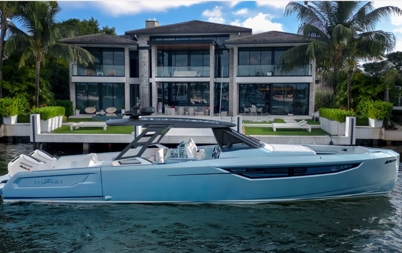 Donzi Luxury Sport series boat on the water